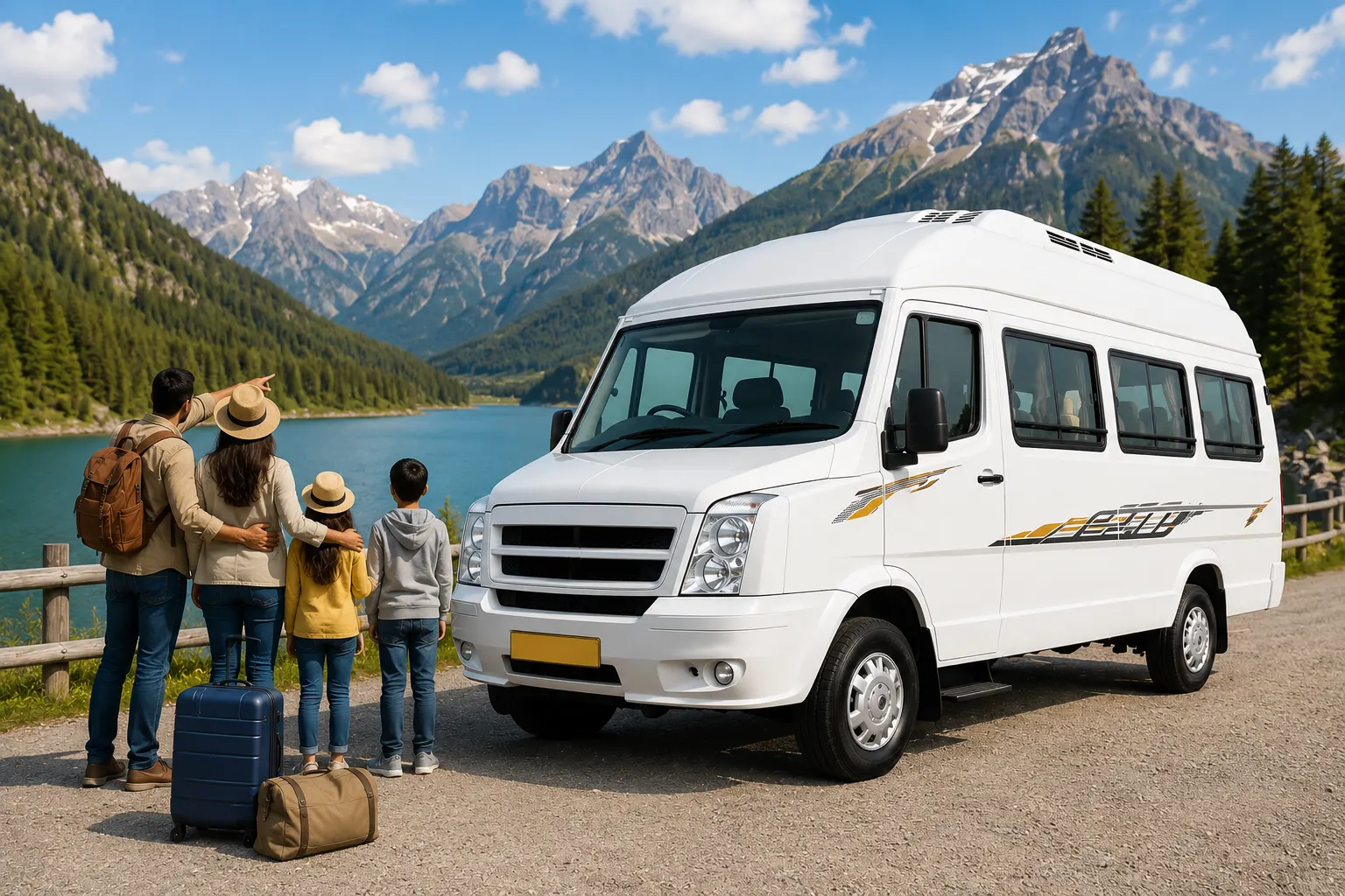 12 Seater Tempo Traveller on Rent in Delhi for Family Trip